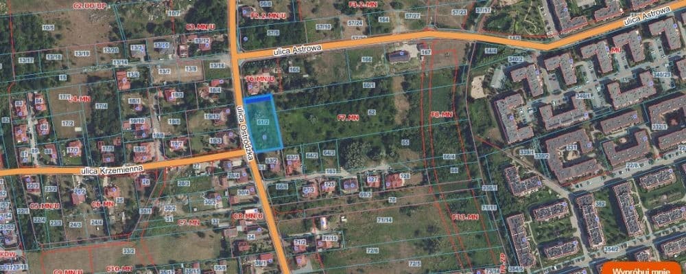 Działka budowlana 2445m² z przeznaczeniem mieszkalno-usługowym - Main photo