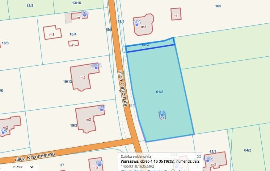 Grunt inwestycyjny przy ruchliwej ulicy Ostródzkiej – 8