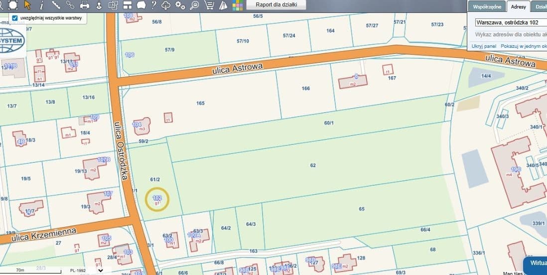 Grunt inwestycyjny przy ruchliwej ulicy Ostródzkiej – 14