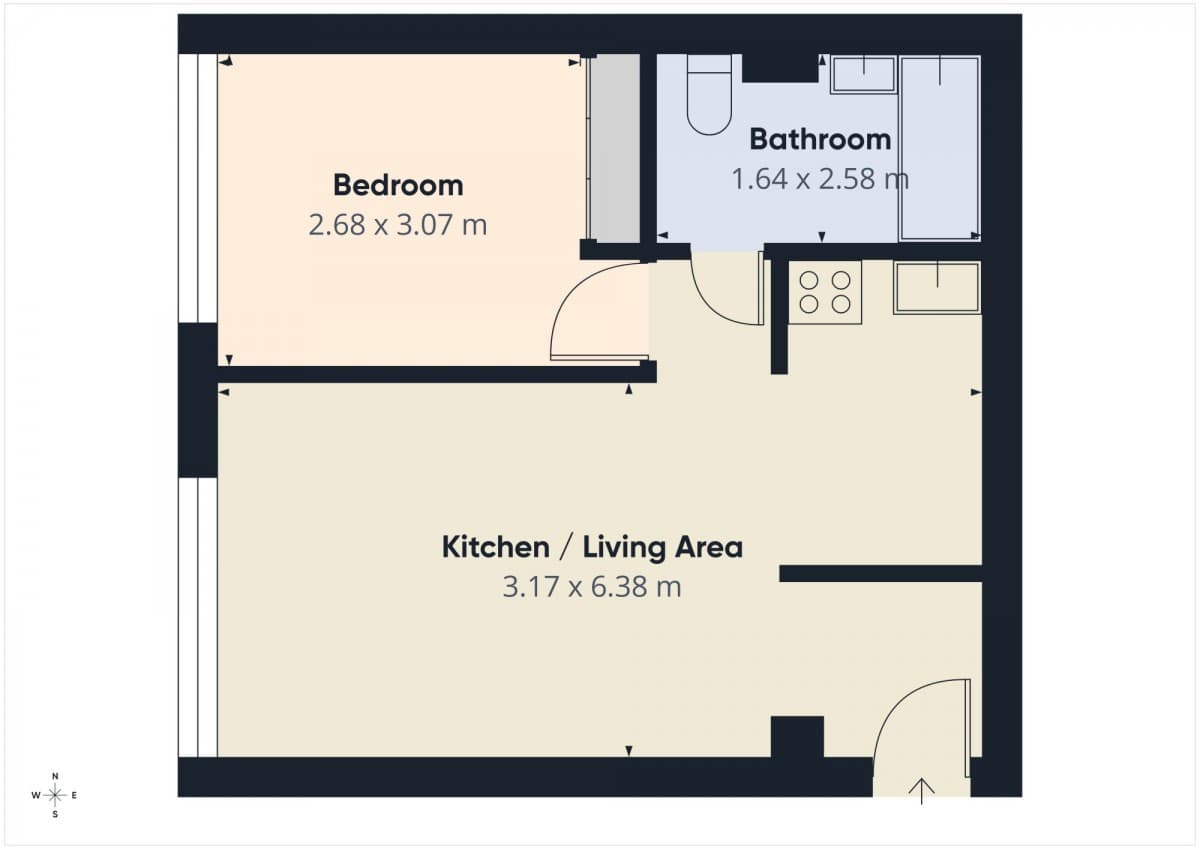 Dwa słoneczne pokoje obok Atlas Tower – 5