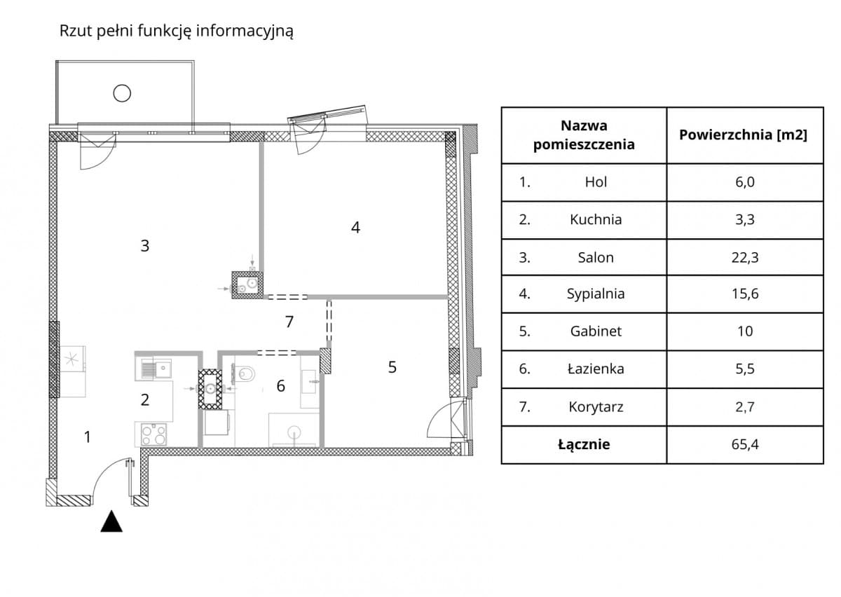 Nowe, komfortowe mieszkanie 3-pokojowe z balkonem – 15