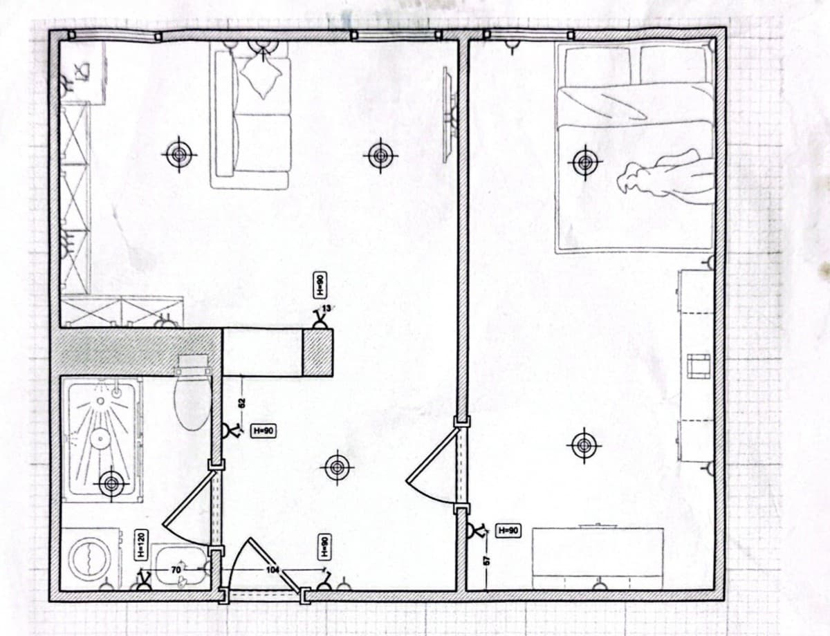 Remontowane 34 m² z oddzielną sypialnią i parkingiem – 16