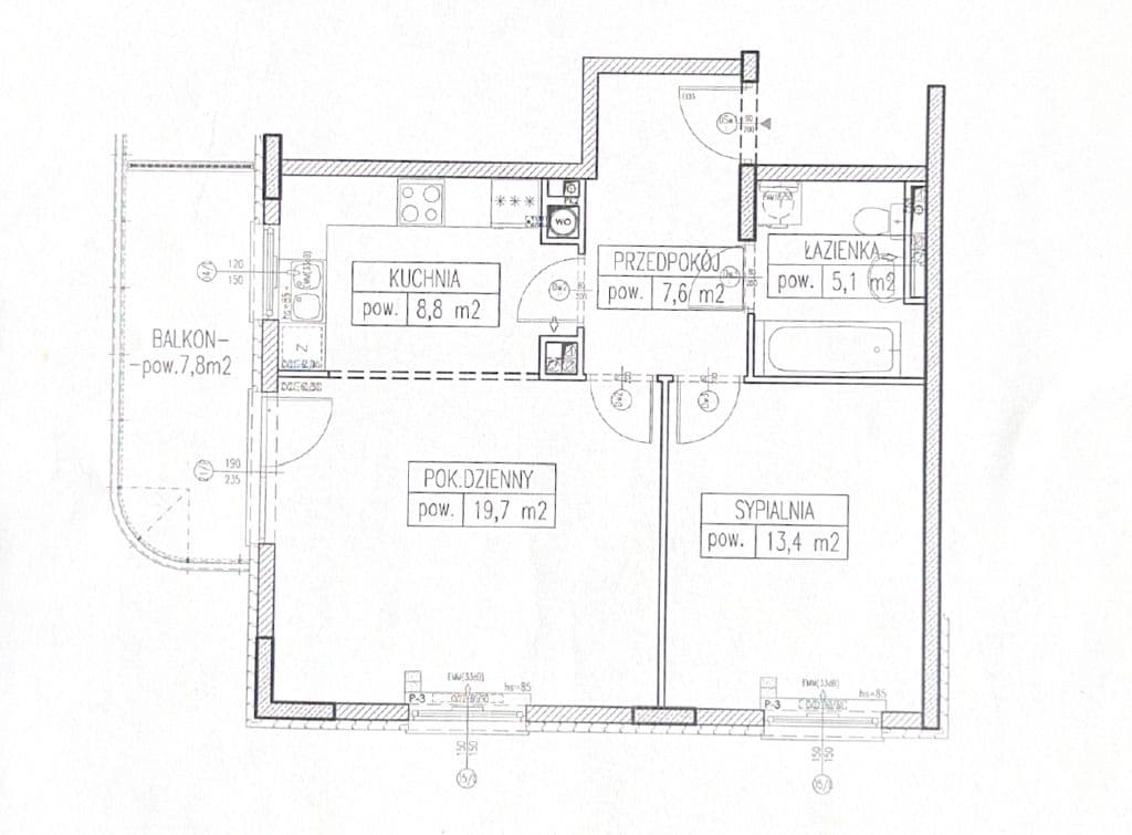 Jasne mieszkanie 2-pokojowe z balkonem i garażem – 20