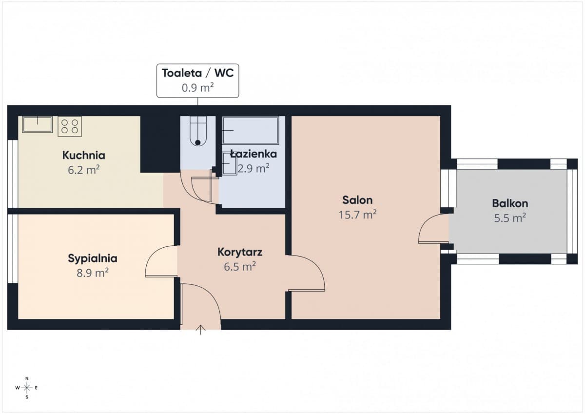 Dwupokojowe mieszkanie w zielonym Ursynowie, blisko metra – 13