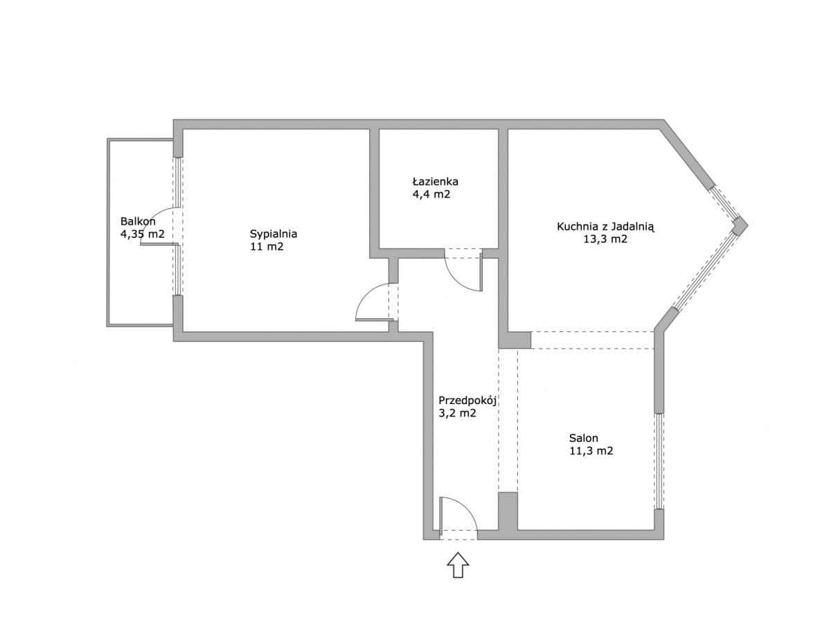 Funkcjonalne mieszkanie z balkonem na 1 piętrze – 17