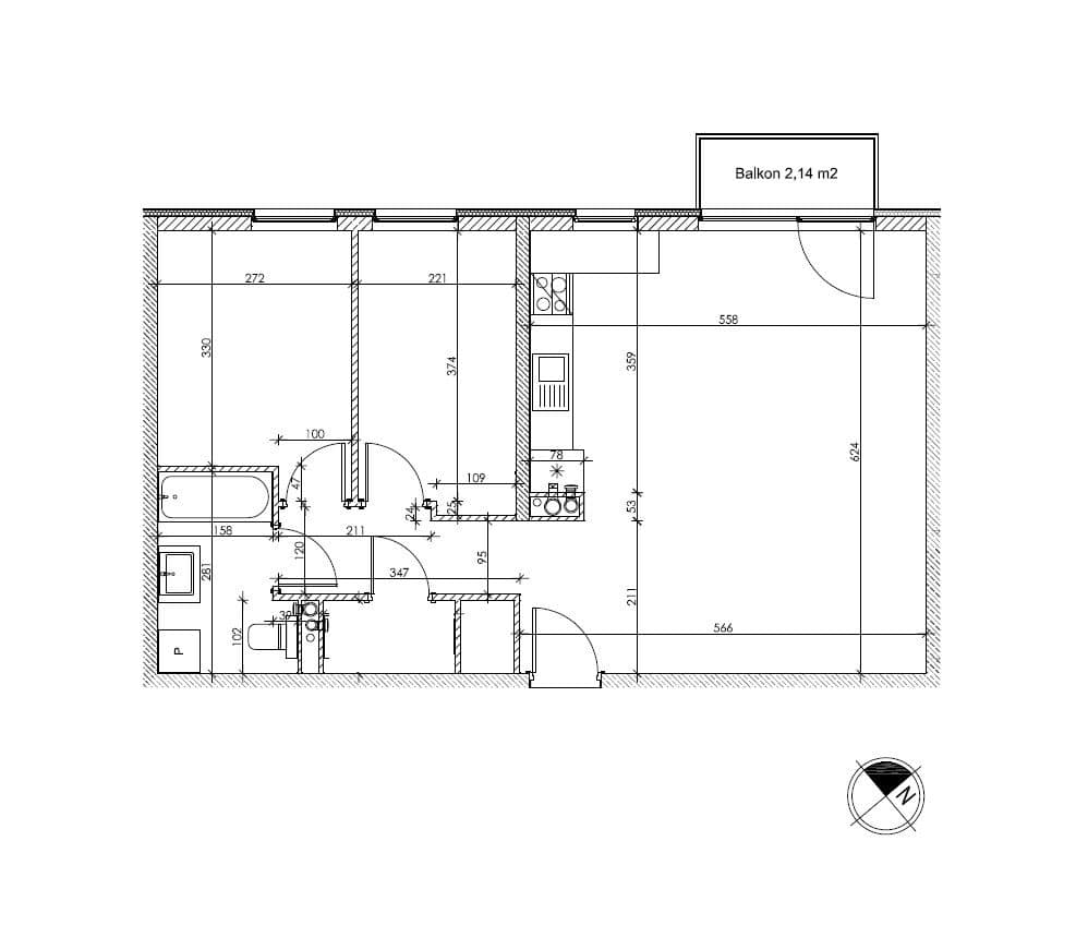 Nowoczesne 3-pokojowe mieszkanie przy Parku Znicza – 20