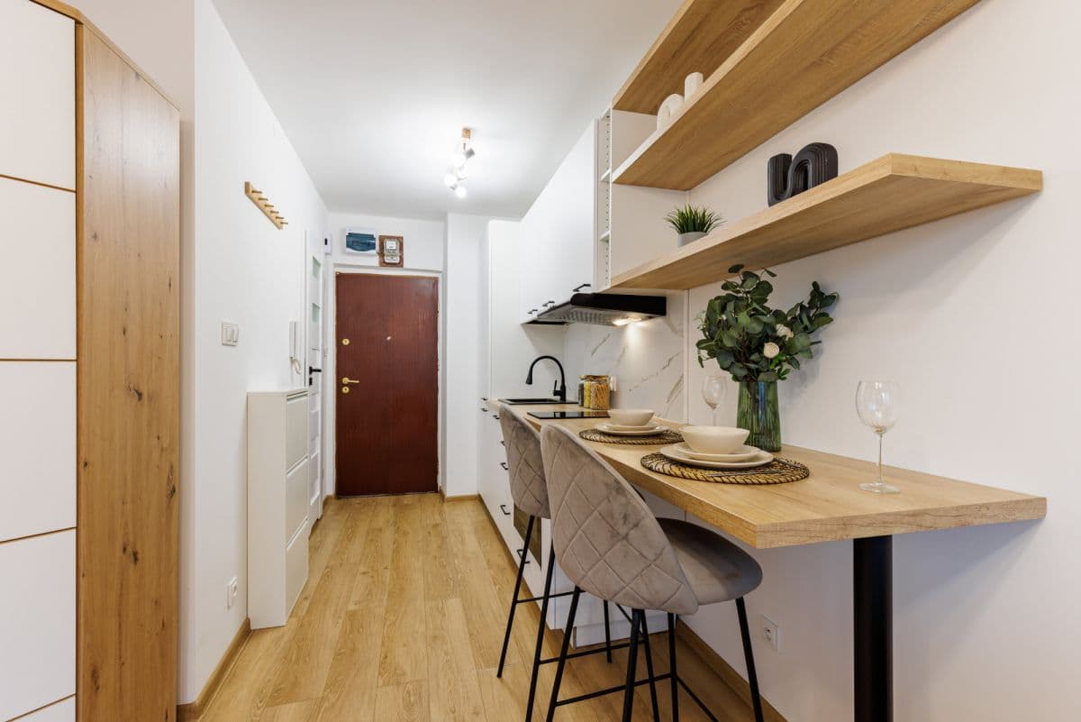 Kawalerka z widokiem na drapacze chmur w centrum – 5