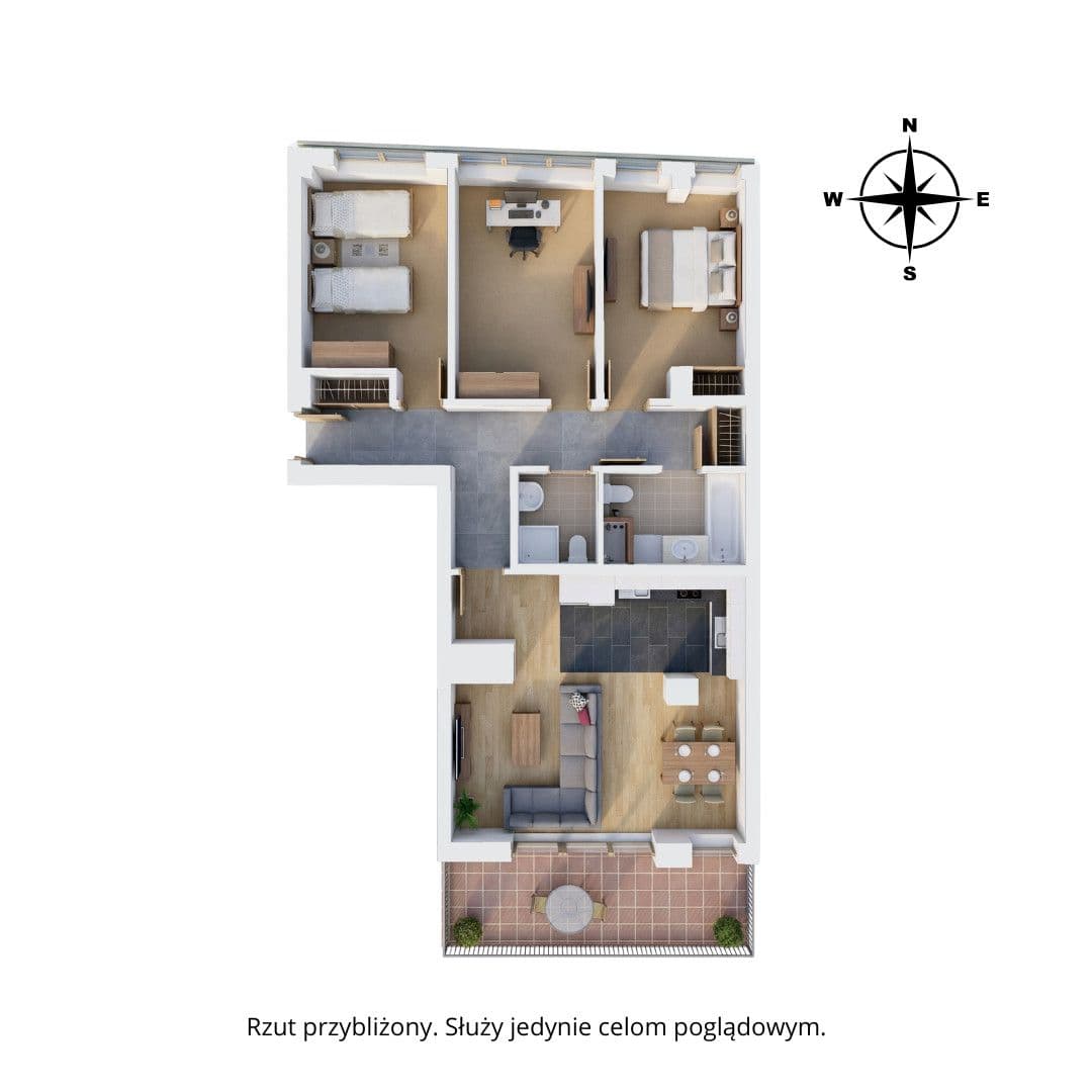 Przestronny 4-pokojowy apartament w Oxygen Residence – 14