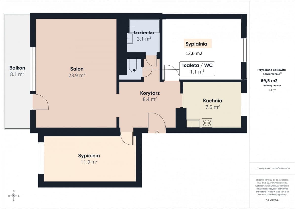 funkcjonalne trzy pokoje w Starej Miłośnie – 20