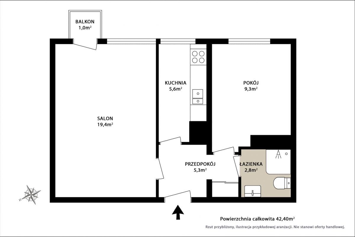 Nowoczesne 2-pokojowe mieszkanie w spokojnym Mokotowie – 17