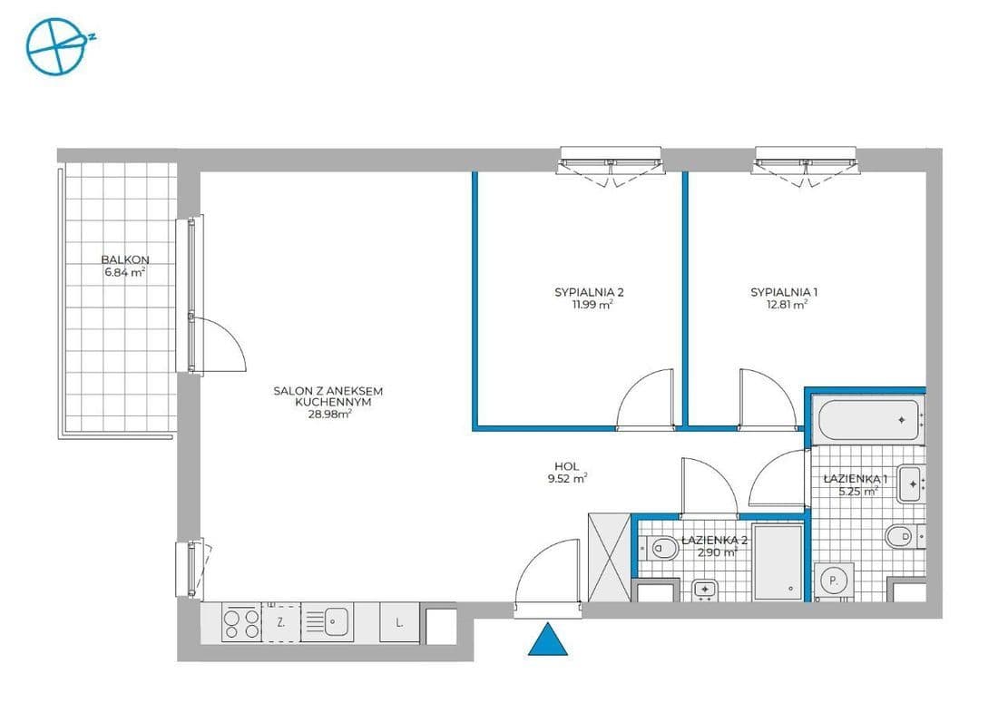 Nowe 3-pokojowe mieszkanie blisko Metra Bemowo – 11