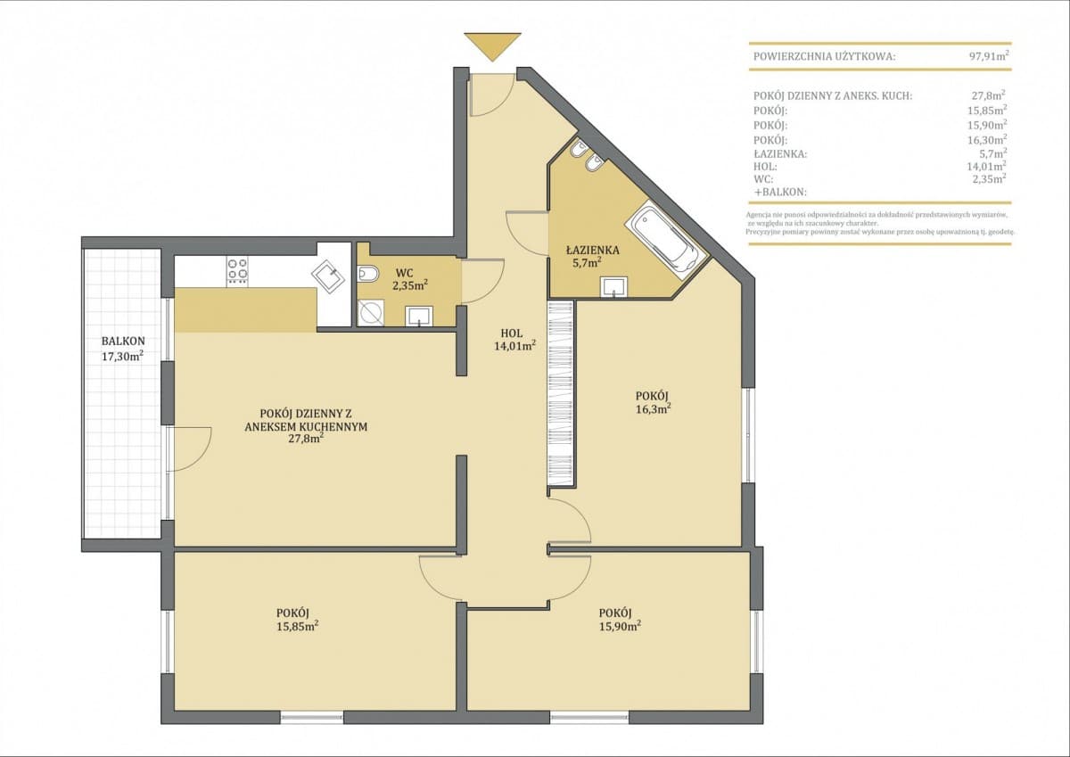 Nowy apartament 98 m² z balkonem w Piasecznie – 20