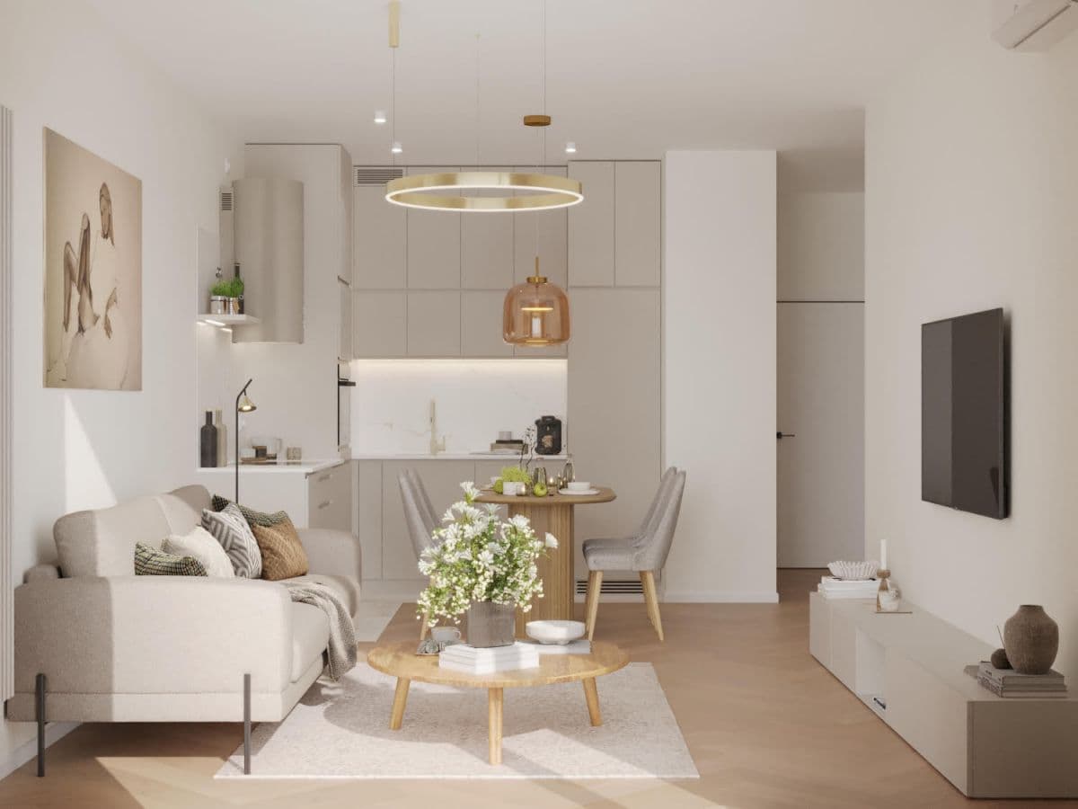 Nowoczesny apartament 2 pokoje z loggią i miejscem parkingowym – 1